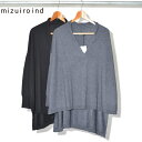 y SALE z [߂VlbN炵`jbN y SALE / Z[ zy ~YCCh z fB[v V lbN v I[o[ 4-227238 y mizuiro ind z deep V neck P/O vI[@[ pull over